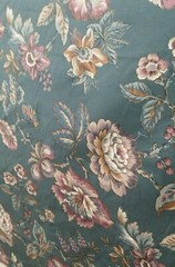 Hunter Green Purple Floral Multipurpose Fabric 100% Cotton Crafts Quilt Mask