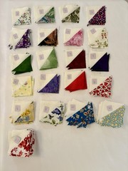 Various Patterns Cotton Fabric 2 Inch Squares Quilting 138 Pieces Ready To Use