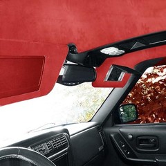 Suede Headliner Fabric with Foam Backing Material – Red 36*60 Inch