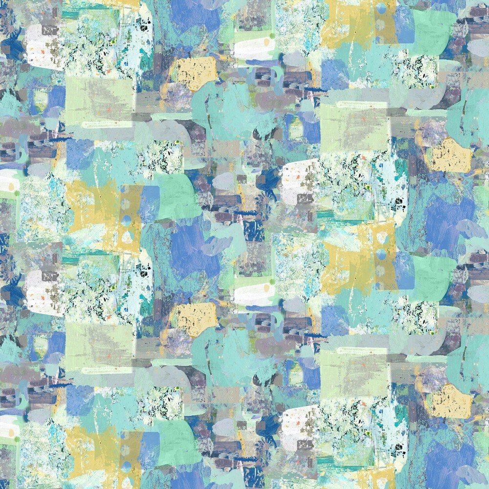 Painter’s Joy, Multi Color Digital Patchwork Clothworks 44″ Wide BTY