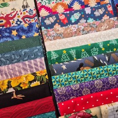 Fat Quarter Bundle 45 FQ Cotton Quilting Fabric Stash Builder Mixed Fabric Lot