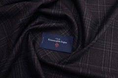 Ermenegildo Zegna 100% Silk Suiting/blazer Fabric Brown Check Plaid 2.2 meters