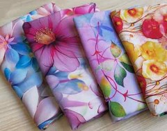 55” Wide By Yard Vivid Flower Romantic Fabric Soft Rayon Viscose Material Dress