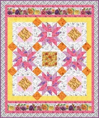 Wilmington Prints – Dahlia Botanica – Repeating Border Stripe Multi, Fabric BTY