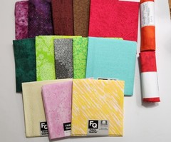 Blenders Fat Quarter Bundle 100% Quilt Cotton Fabrics Lot of 15