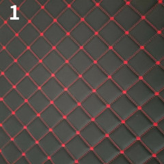 DIY Faux Leather Fabric Diamond Thick Quilted Sponge Back Car Interior Material
