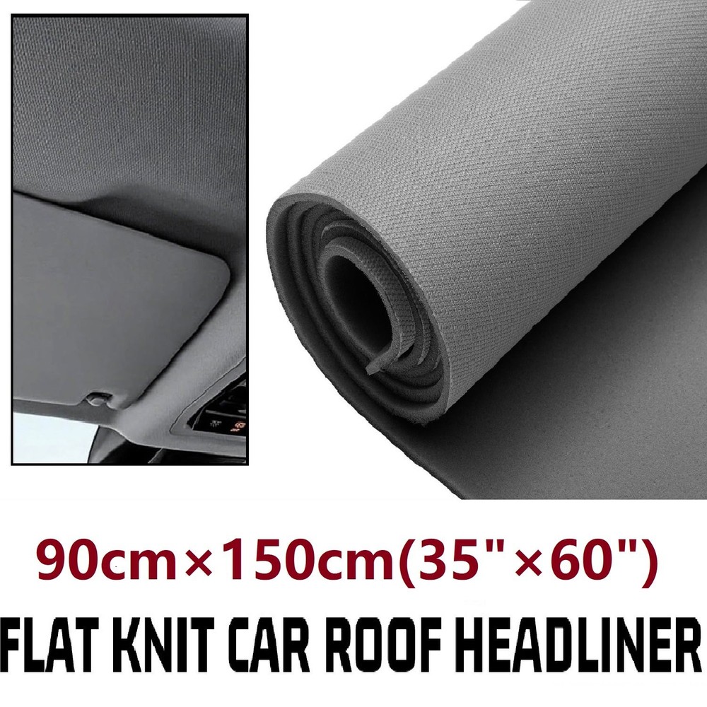 Auto Knit Headliner Fabric Material with Foam Backing 60″ W for Car Roof Repair