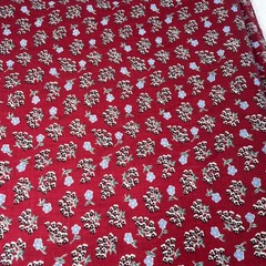 2 Pieces of Cotton/Cotton Blend Floral Fabric approx 3 Yds Total 44″ Wide