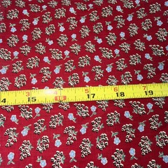 2 Pieces of Cotton/Cotton Blend Floral Fabric approx 3 Yds Total 44″ Wide