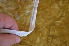 20″ Long, Gold Abstract Quilting, Benartex/Prismaglass/Nadelstern/372-31, P4153