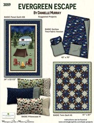 Wilmington Prints – Evergreen Escape – Repeating Border Stripe – Multi, BTY