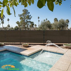 3ft brown Privacy Fence Screen Patio Yard 95% Blockage Mesh w/Gromment
