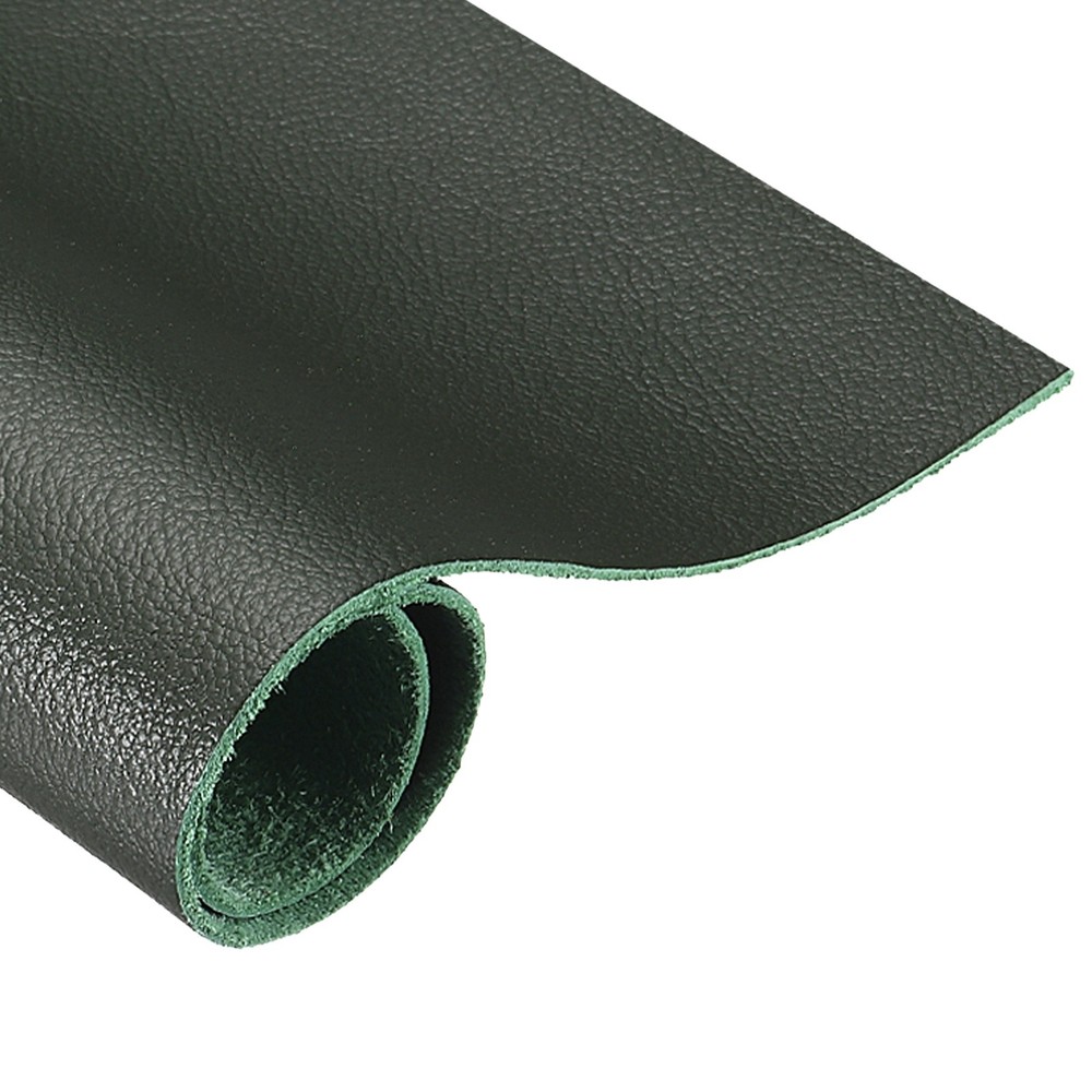 Genuine Leather Sheet, 7.9″x11.8″ Full Grain Leather Pieces, Dark Green