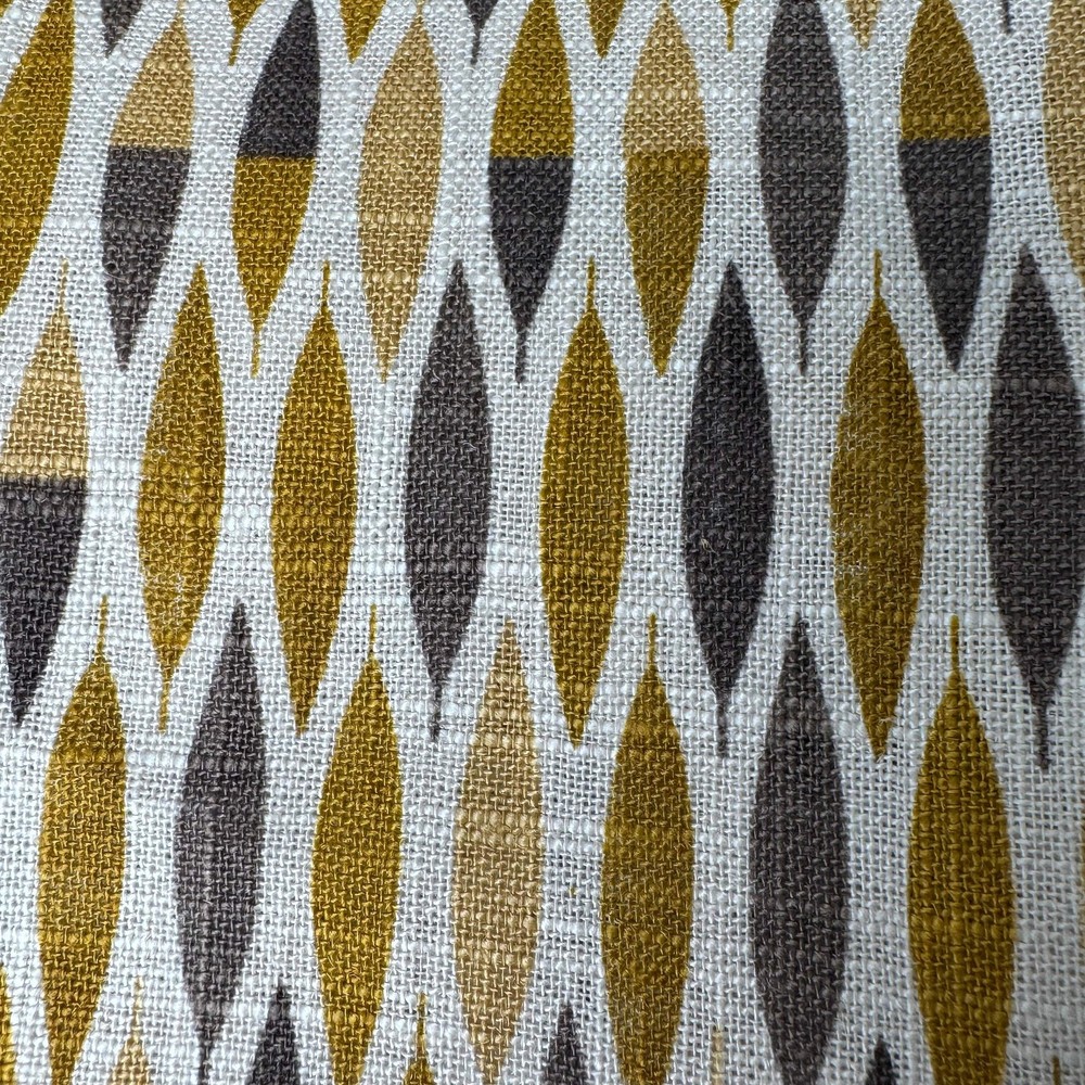 Upholstery Fabric, Retro Leaf Geometric, Teardrop Weave(4 Styles) – By the Yard