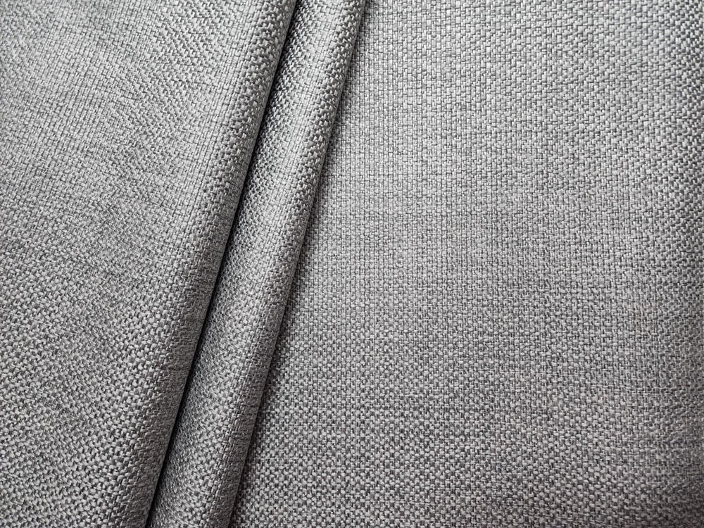 Upholstery Fabric – Resists Stains Yarn Dyed Basketweave Solid – Silver Grey
