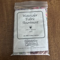 Keepsake Quilting 300 Watercolor 2″ Cotton Squares NIP.