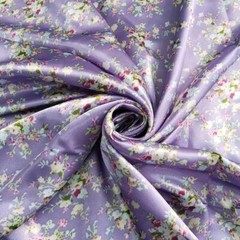 1yard X 1.48meter Soft Retro Floral Satin Fabric For Scarf Lining Shirt Gown Diy