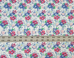 Cotton Fabric Jersey Knit By The the Yard Floral Print 7/18 #9 [Dess, Headwrap]