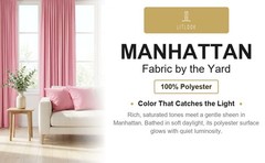 Manhattan Satin Knit Fabric by the Yard 4-Way Stretch 100% Polyester 160 GSM