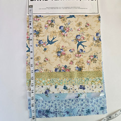 Vintage Sample Swatch Pack David Textiles Fabric Floral Spring Fever 12″x12-18″