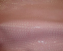 vinyl upholstery Faux Leather Baby Pink Crocodile fabric yard 54″ wide
