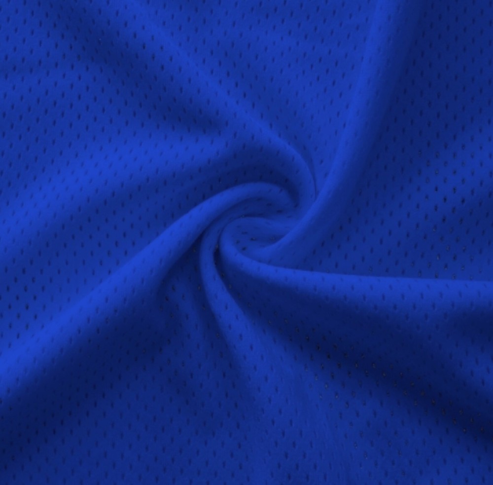 Royal Blue Pro Mesh Heavy Athletic Jersey Fabric – 58″ Wide – Medium Size Holes