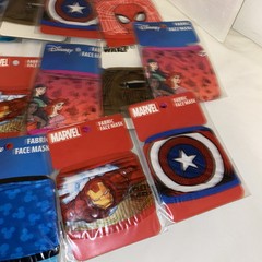 Disney Marvel Star Wars Lot 20 Kids Cloth Face Masks Fabric Sewing Crafts