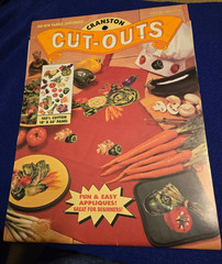 Vtg Cranston Fabric Cut Outs Vegtables Veggies 18 X 30 Panel No Sew Applique