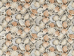 HARLEQUIN CURTAIN FABRIC DESIGN Montipora 1.8 METRE HARISSA/SLATE/INSENCE COTTON