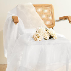Sheer Organza Fabric by the Yard, 1 Yard X 60 Inch Wide Bridal White