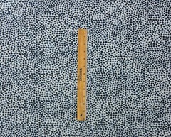 BALLARD DESIGN TULLY TEAL BLUE RAISED ANIMAL SPOT WOVEN FABRIC BY 1/2 YARD 57″W