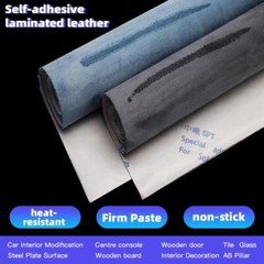 Self Adhesive Faux Suede Fabric Wrap Film Sticker Stretch Diy Car Interior Craft