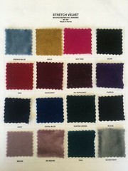 Stretch Velvet Fabric In 16 Colors By The Yard. Your Choice. US BASED SELLER