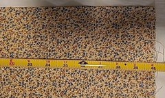 30″x40″ Fabric Ditzy Floral Vines Tan Blue Pink Berries Blueberry Vintage Style