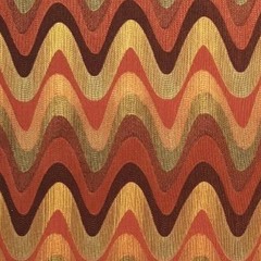 Terracotta Wave Pattern Geometric Upholstery Cushion Pillow Sewing Fabric BTY
