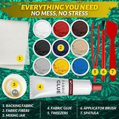 Fabric & Carpet Repair Kit | Fix Tears, Holes, and Burns on Fabric and Carpet Up