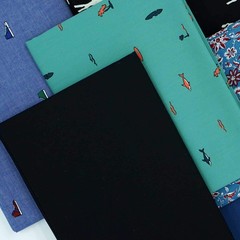 Master FAB 100% Cotton Fabric by The Yard Crafts Sewing Black 10.1Y Uncut
