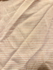 100% Flax Linen Fabric Yarn Dyed Dobby Red Stripe Off White Ground 58″ Wide