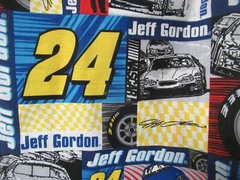 Jeff Gordon #24 NASCAR Cotton Fabric SPRINGS IND. VTG 2005 RARE SBTY X 44″W