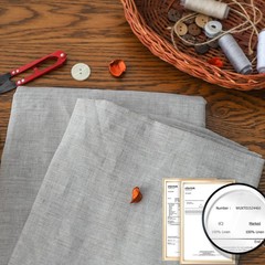SimpleOpulence 100 Nature Pure Linen Fabric 78 Inch by The Yard, Plain Solid