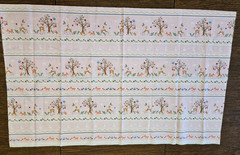 Nursery Baby Fabric Fawn Fox Owl Woodland Stripe Timeless Treasures 1 yd. x 43″