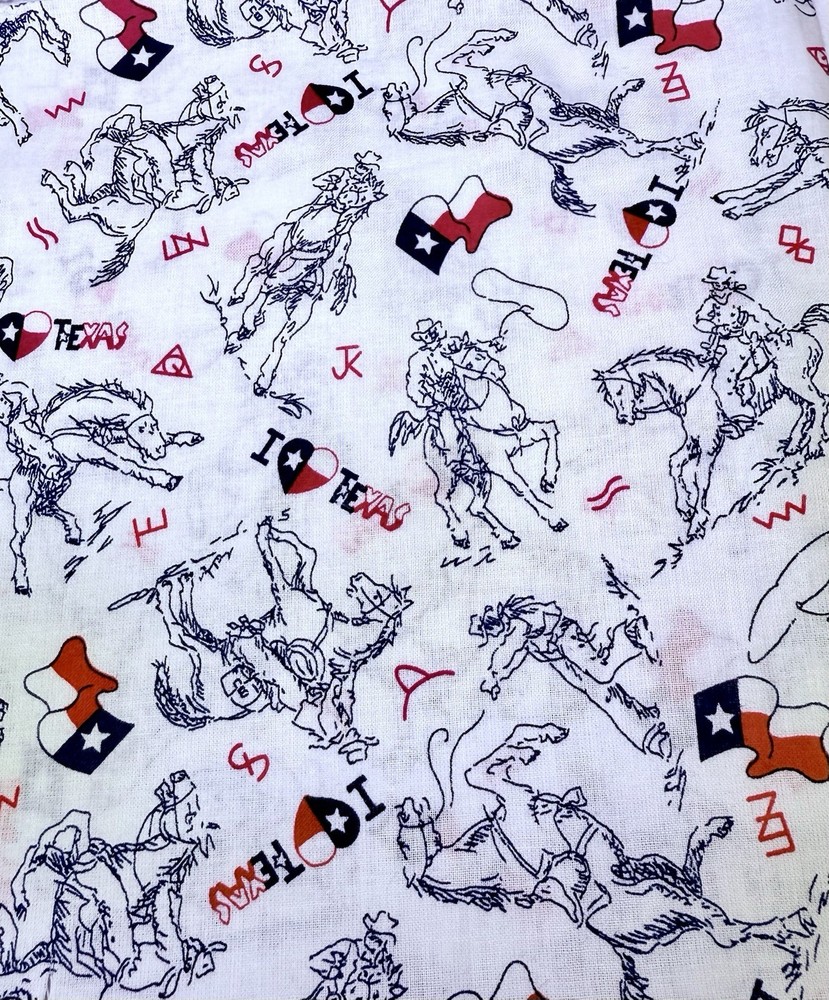 Vintage Texas By Springs Creative Products Group Cotton Fabric by the HALF YARD