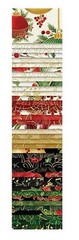 Hoffman Jingle Pop 13 Gold Metallic 2.5″ Strips Cotton Fabric Precuts (M494.76)