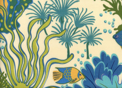 6 Yds Mill Creek Fabric Splish Splash In/door Out/door Drapery Upholstery