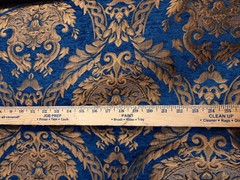 Fabric sold by yard Upholstery Drapery Chenille classic Damask design 60″ Wide