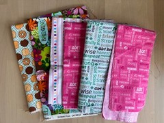 Girl Scouts Robert Kaufman Fabric Lot OOP Licensed Cotton Cookies Floral Words