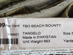 New 10.75 yd Tommy Bahama Beach Bounty Tangelo Waverly Outdoor Fabric-4.75yd&6yd