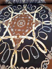 Silk Scarf Fabric Panel, Luxury Italian Fabric, Designer Fabrics.