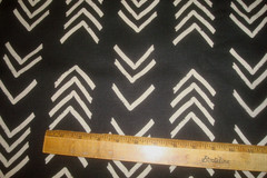 1 of 7 yd Premier Prints Fabric Bogolan Flame Cotton Linen Black Upholstery 55″w