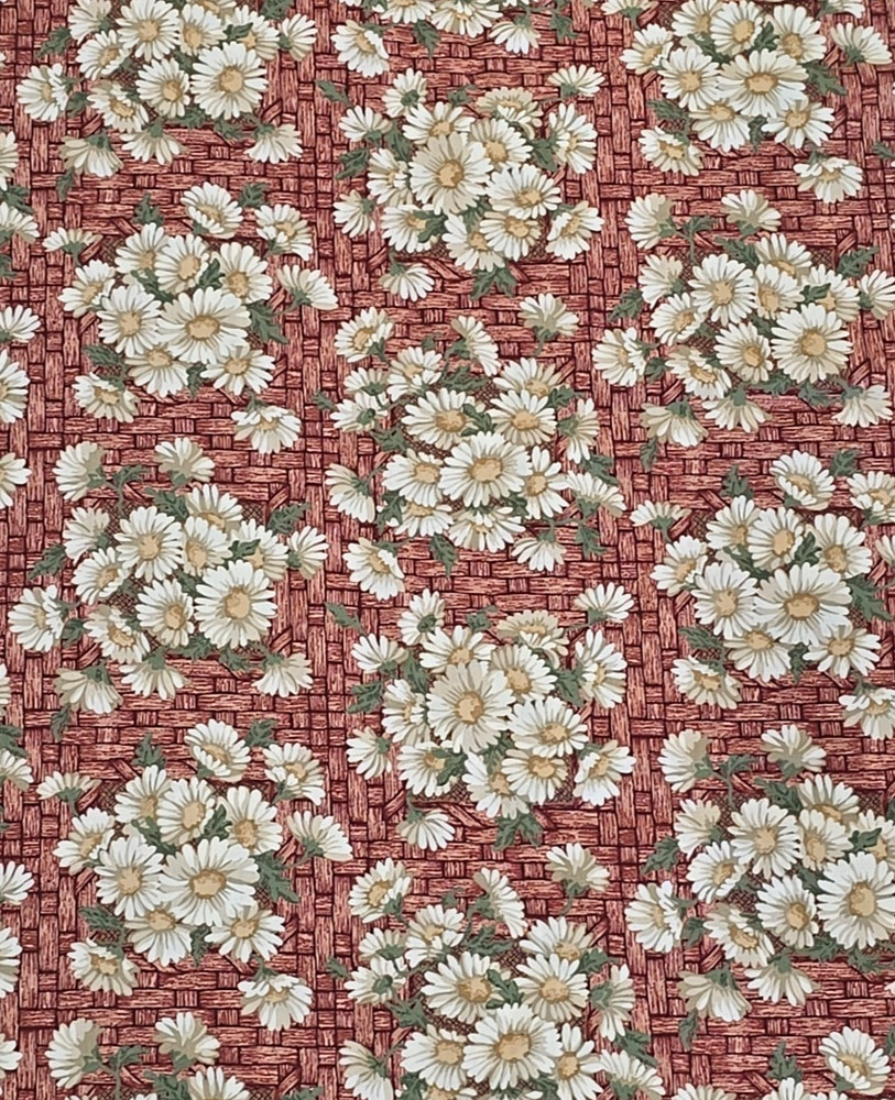 RJR Fashion Fabrics Thimbleberries DAISY DAYS Basket Weave Floral Quilt 2.25yds